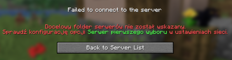 Error: Target server folder is empty or not specified