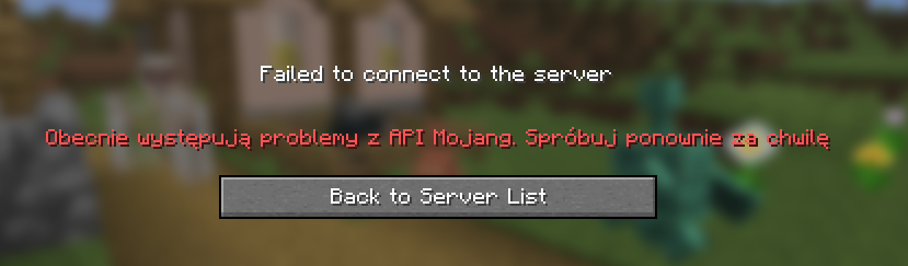 Error: Issues with Mojang API