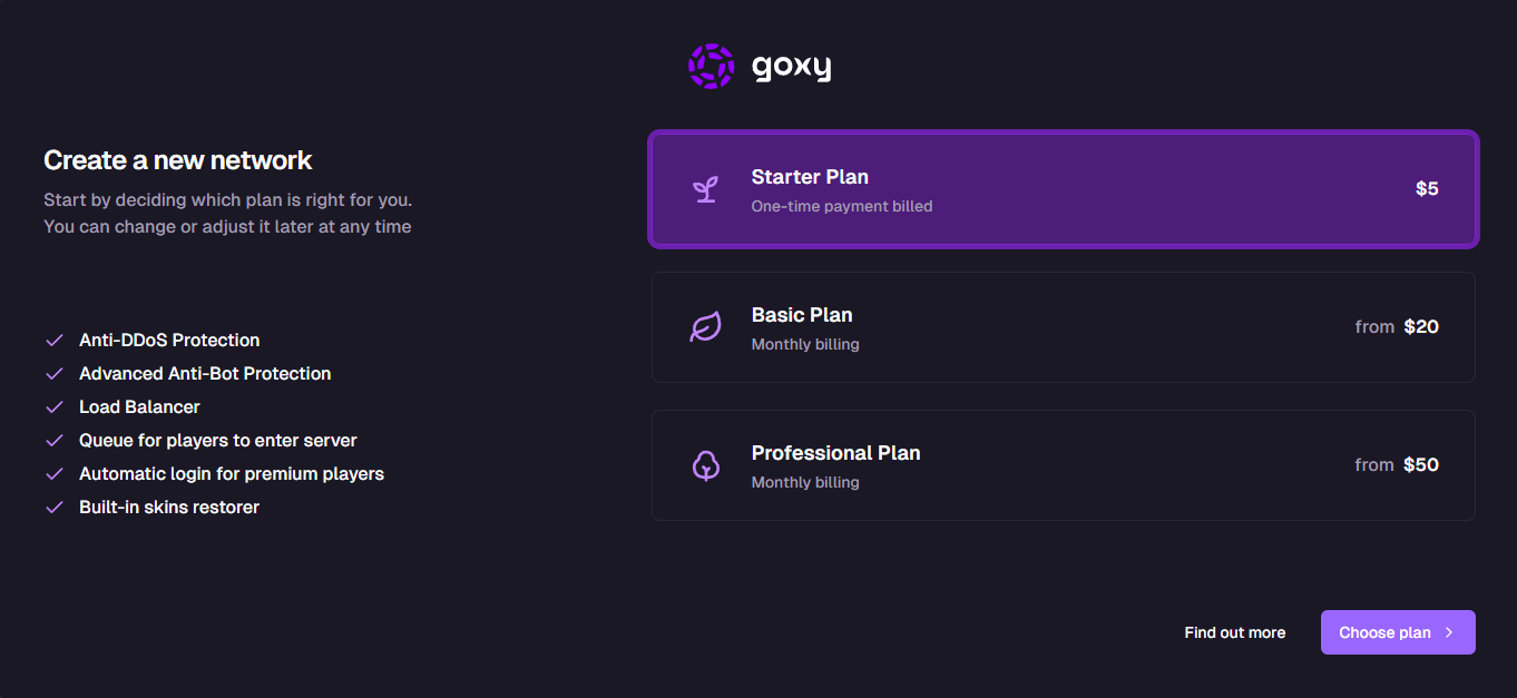 Creating a new network 1