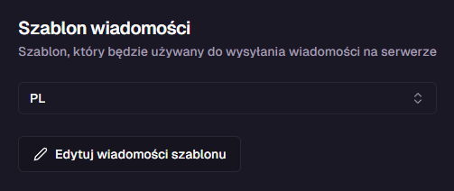 Wybór języka szablonu