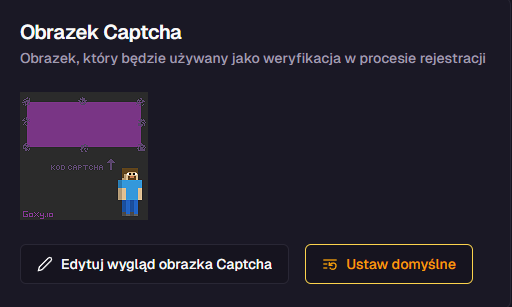 Panel obrazka captchy