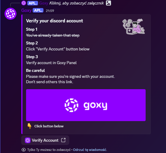 Proces weryfikacji Discord 2